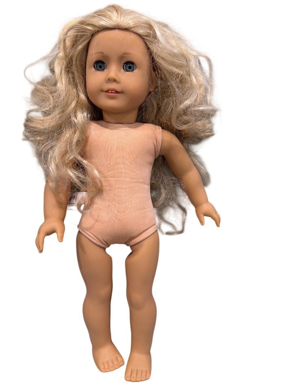 American Girl Doll Blond Hair Blue Eyes 18" Vinyl & Cloth Body Pre-Owned
